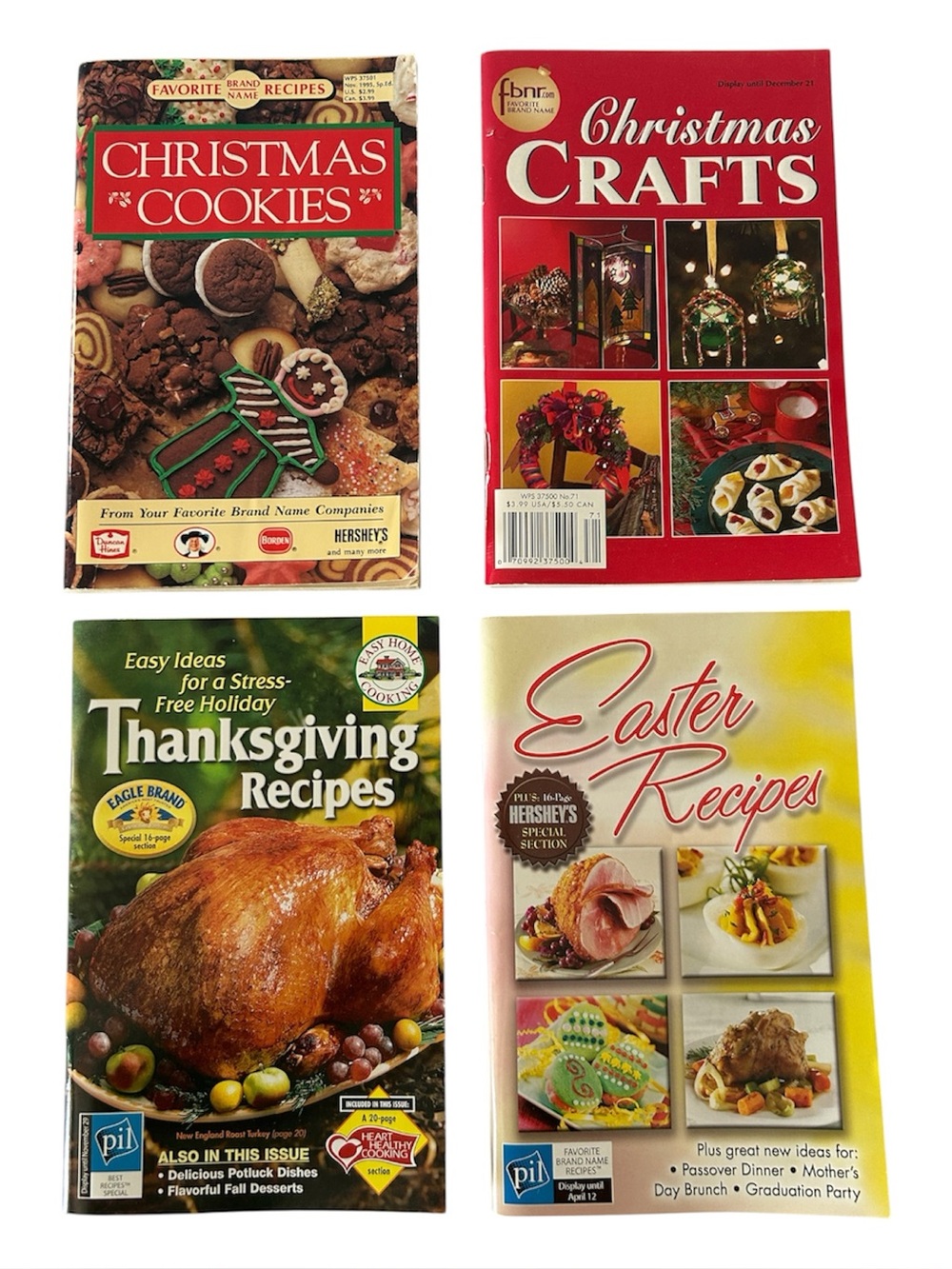 Holiday Recipe Booklet Bundle (Set of 4) Vintage from the 90’s / Early 00’s